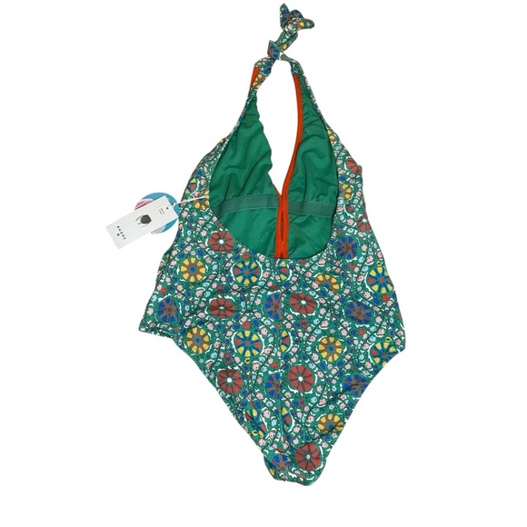 RHODE X TARGET Zinnia Floral Print Halter One Piece Swimsuit WOMEN Size XXL NWT - Picture 7 of 16